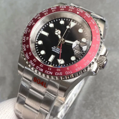 kf S29fc8abd3af942009795bf986a305ebaI Tandorio 24 Hours Red Rotating bezel 200m Waterproof Sapphire Luminous NH34A GMT Automatic Mechanical Men s