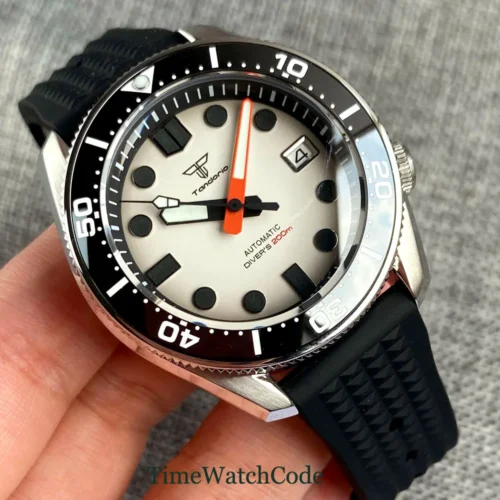 kf S70bde53c10af4a2aa2e9630cc5b7ae12i Tandorio 20BAR Diving Automatic Watch For Men NH35 Movement Date Sapphire Crystal Luminous Waterproof 42 5mm