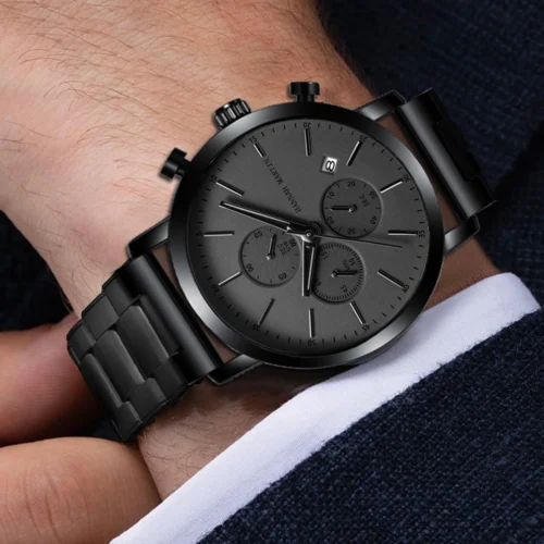 kf Sae753951a86e4356bc3c80362e1e55cbp Top Men Watch Brand Business Style Stainless Steel Fashion Waterproof Sports Multifunctional Quartz Wristwatch Relogio Masculino